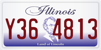 IL license plate Y364813