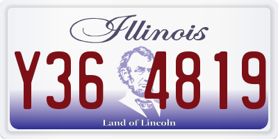 IL license plate Y364819