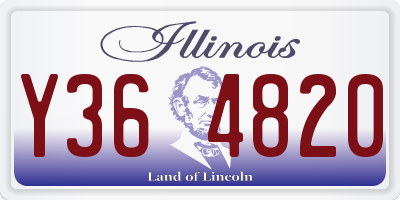 IL license plate Y364820