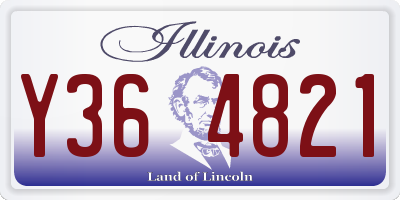 IL license plate Y364821