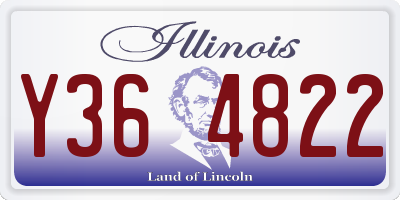 IL license plate Y364822