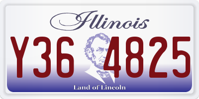 IL license plate Y364825