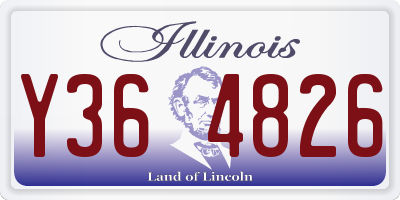 IL license plate Y364826