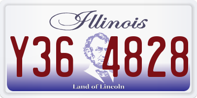 IL license plate Y364828