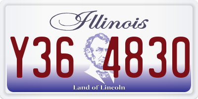 IL license plate Y364830