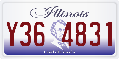 IL license plate Y364831
