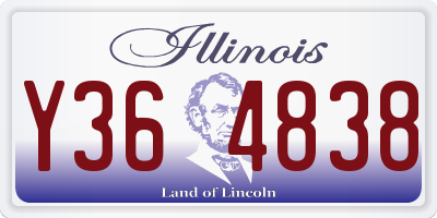 IL license plate Y364838