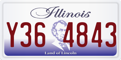 IL license plate Y364843