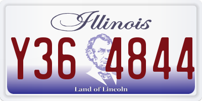 IL license plate Y364844