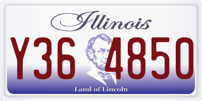 IL license plate Y364850