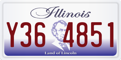 IL license plate Y364851