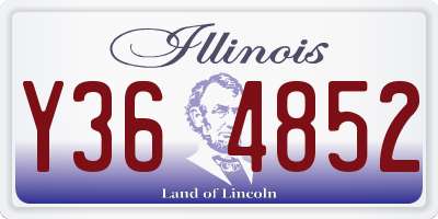 IL license plate Y364852