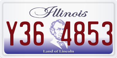 IL license plate Y364853