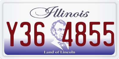 IL license plate Y364855