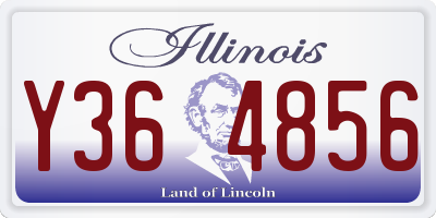 IL license plate Y364856