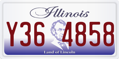 IL license plate Y364858