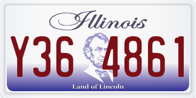 IL license plate Y364861