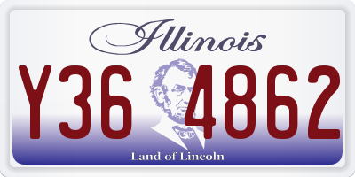 IL license plate Y364862