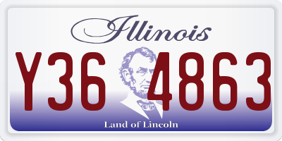 IL license plate Y364863