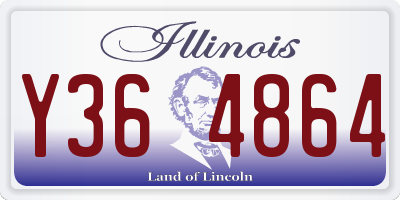 IL license plate Y364864