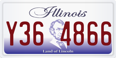 IL license plate Y364866