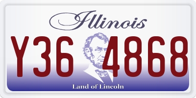 IL license plate Y364868