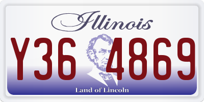 IL license plate Y364869