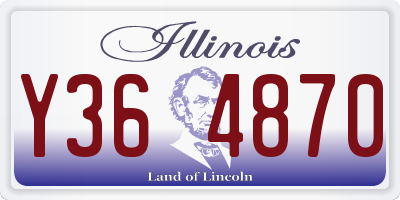 IL license plate Y364870