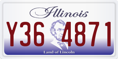 IL license plate Y364871