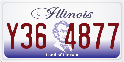 IL license plate Y364877