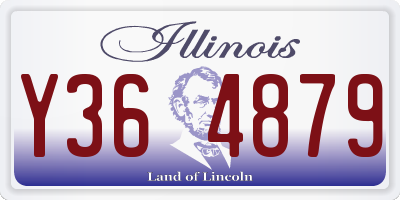 IL license plate Y364879