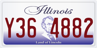 IL license plate Y364882