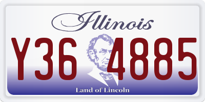 IL license plate Y364885