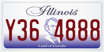 IL license plate Y364888