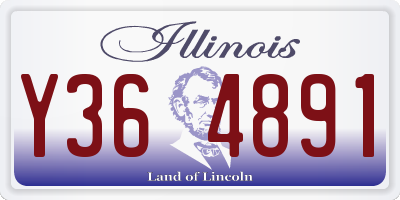 IL license plate Y364891
