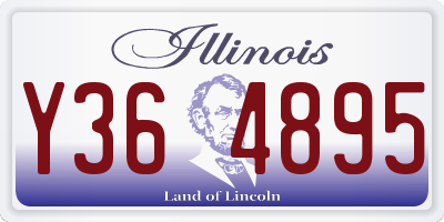 IL license plate Y364895