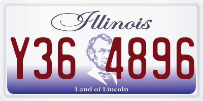 IL license plate Y364896