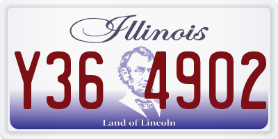 IL license plate Y364902