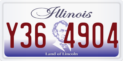 IL license plate Y364904