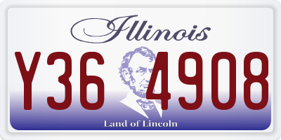 IL license plate Y364908