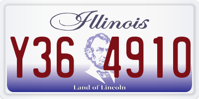 IL license plate Y364910