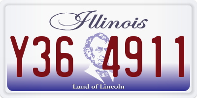 IL license plate Y364911