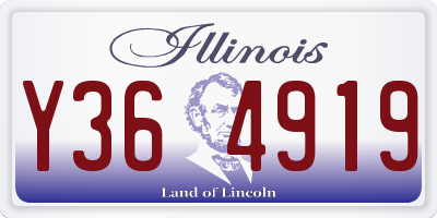 IL license plate Y364919
