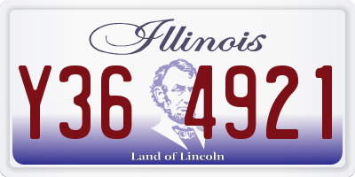 IL license plate Y364921