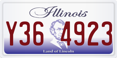 IL license plate Y364923