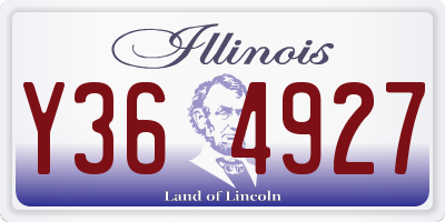 IL license plate Y364927