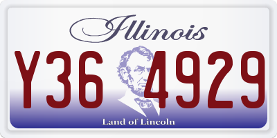 IL license plate Y364929