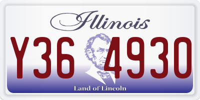 IL license plate Y364930