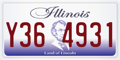 IL license plate Y364931
