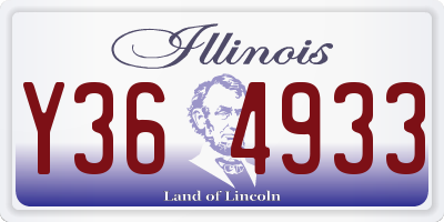 IL license plate Y364933
